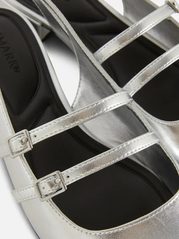 Babies à Talon Ouvert Et Double Bride