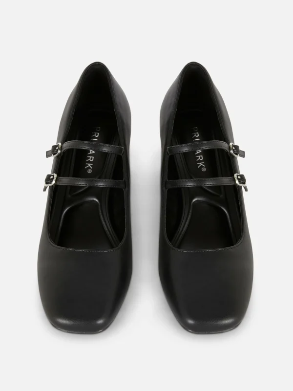 Babies En Simili Cuir à Talons