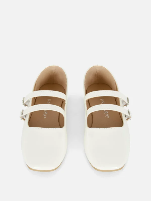 Ballerines à Double Sangle à Boucle