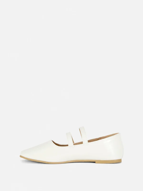 Ballerines à Double Sangle à Boucle