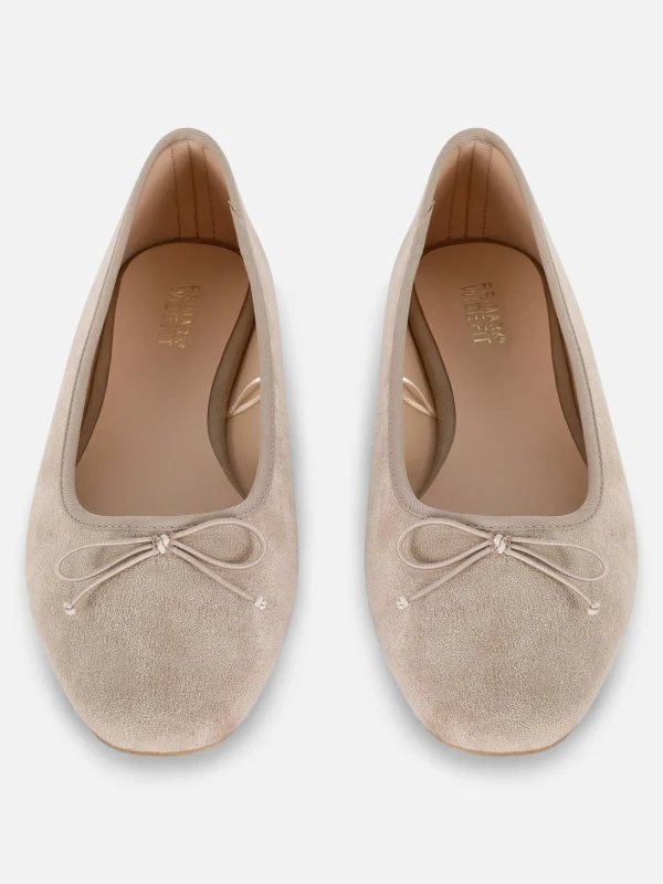 Ballerines à Nœuds En Suédine