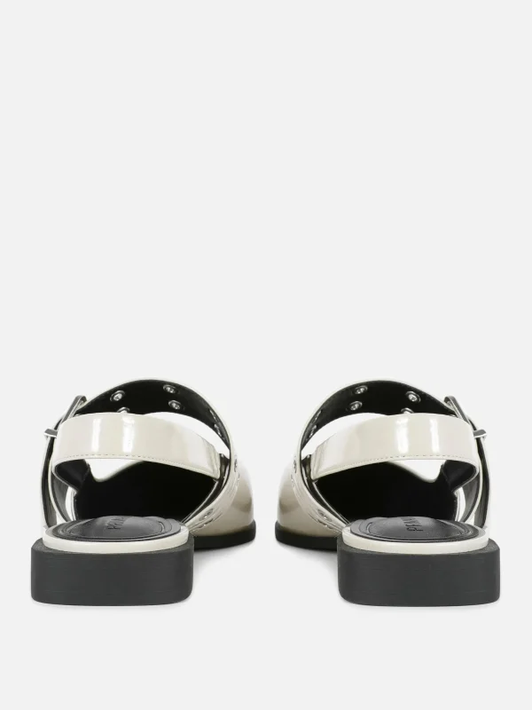 Ballerines à Talon Ouvert Et à Boucle