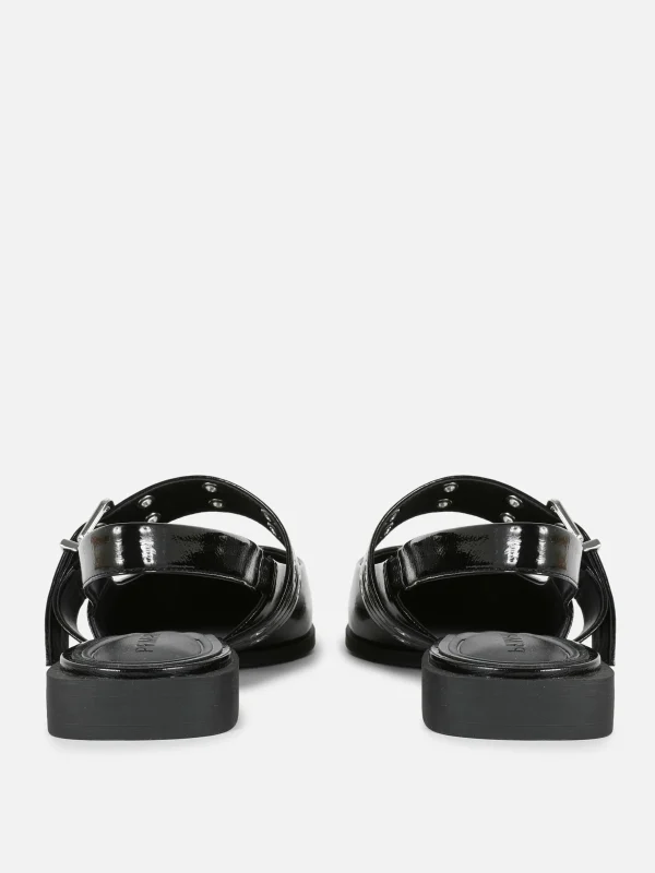 Ballerines à Talon Ouvert Et à Boucle