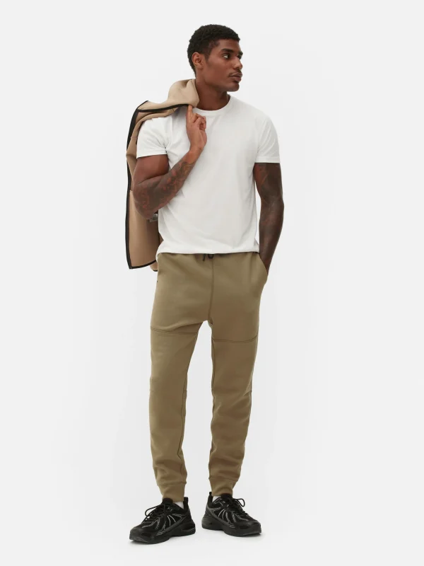 Bas De Jogging Contrecollé Coupe Slim