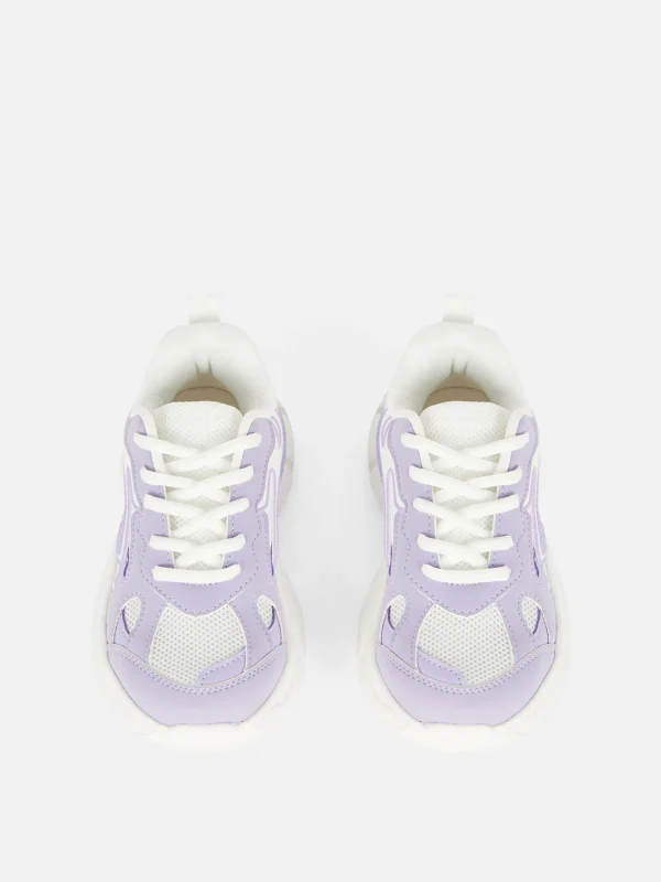 Baskets à Semelle épaisse Et Empiècements