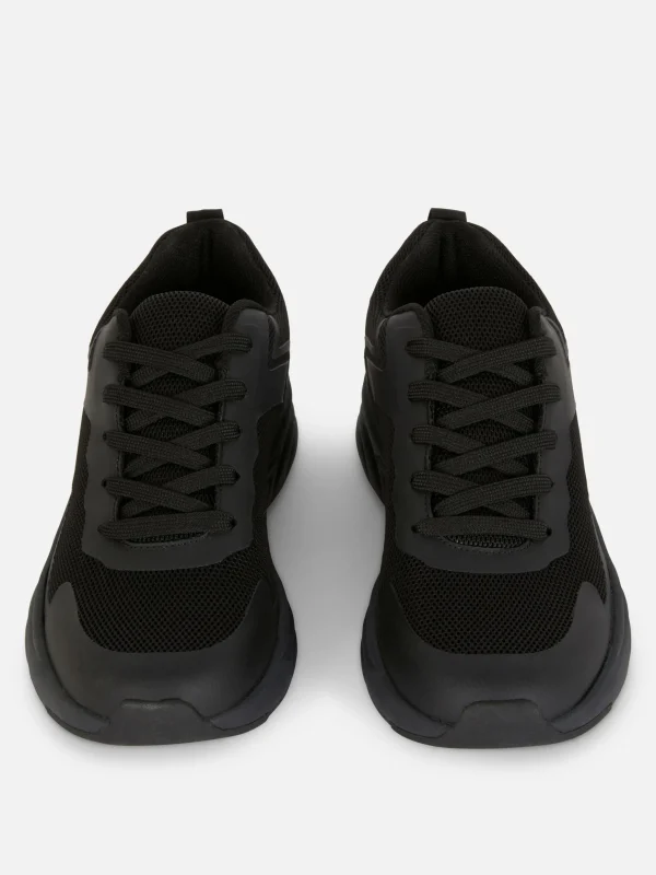 Baskets à Semelle épaisse Et Empiècements