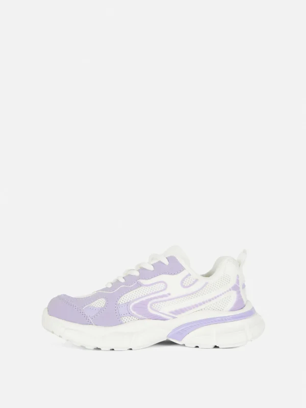 Baskets à Semelle épaisse Et Empiècements