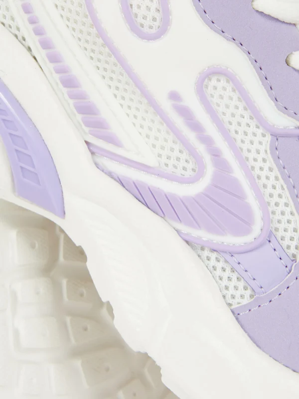 Baskets à Semelle épaisse Et Empiècements