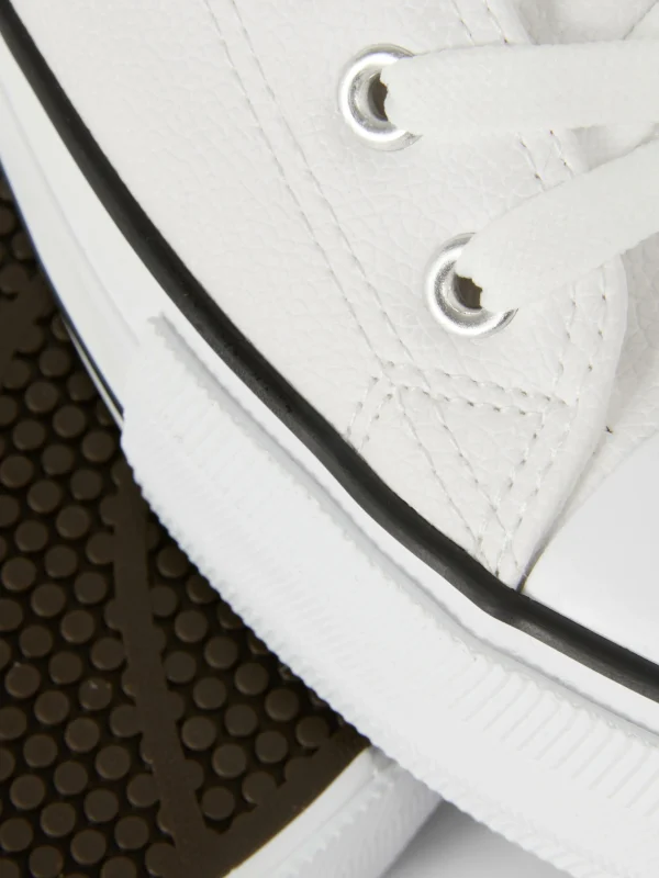 Baskets Basses Compensées En Simili Cuir