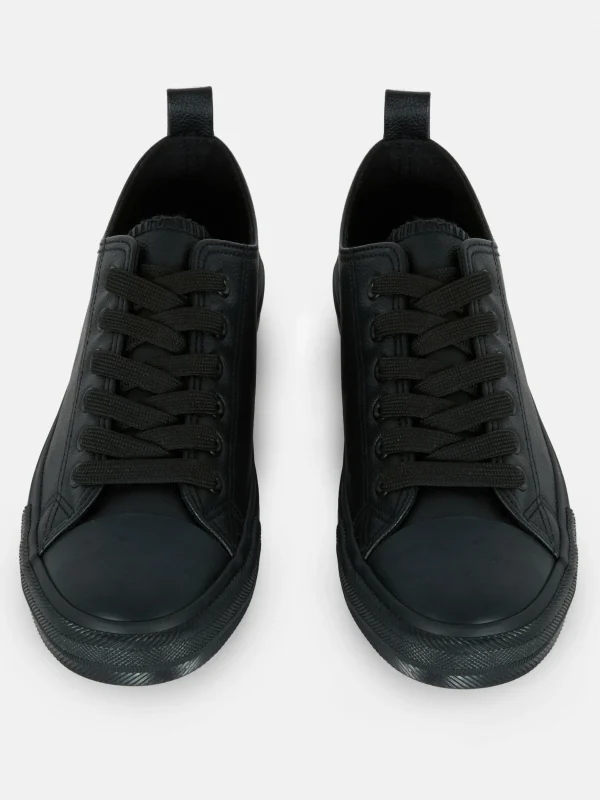 Baskets Basses En Simili Cuir