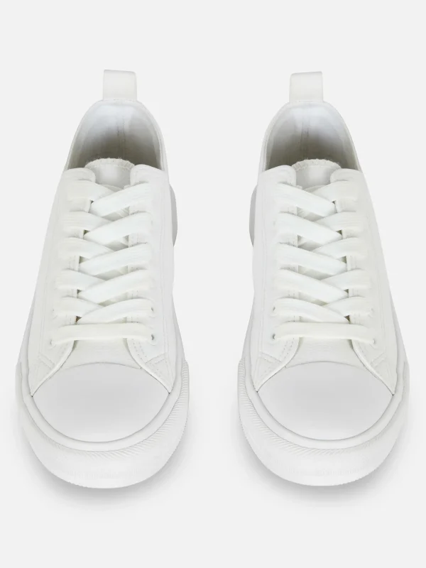 Baskets Basses En Simili Cuir