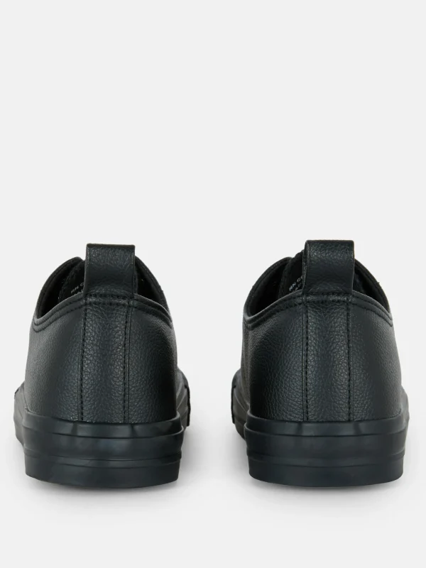 Baskets Basses En Simili Cuir