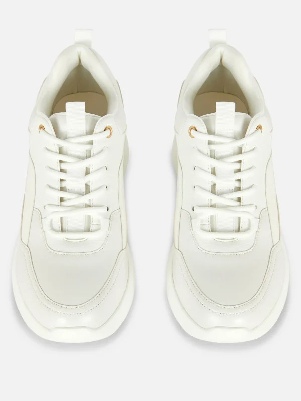 Baskets Compensées Avec Finitions Métallisées