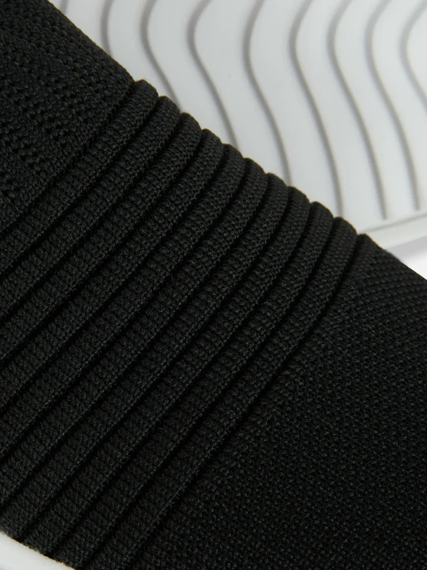 Baskets En Maille Côtelée