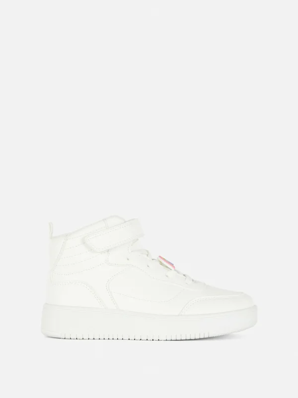 Baskets Montantes à Breloques Arc-en-ciel