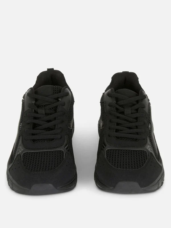 Baskets Sport à Empiècements Multiples