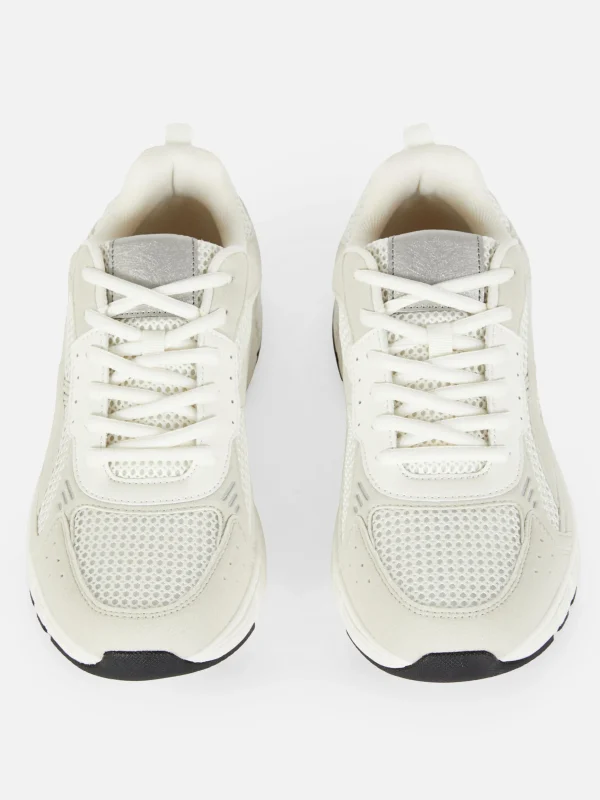 Baskets Sport à Empiècements Multiples