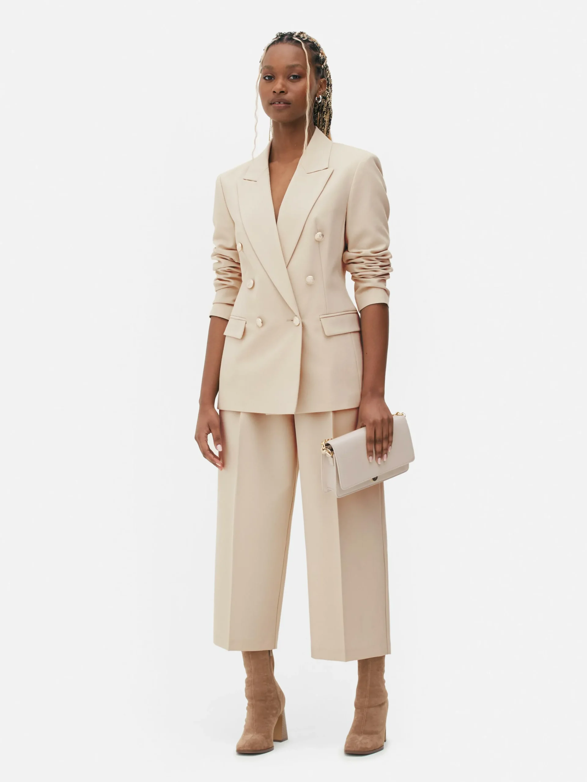 blazer__boutonnage_crois__0.webp Blazer à Boutonnage Croisé Avec Bouton Métallisé