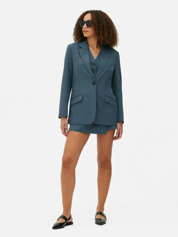 Blazer à Boutonnage Simple à Coordonner