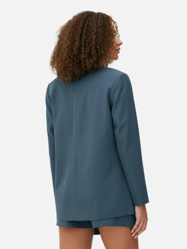 Blazer à Boutonnage Simple à Coordonner