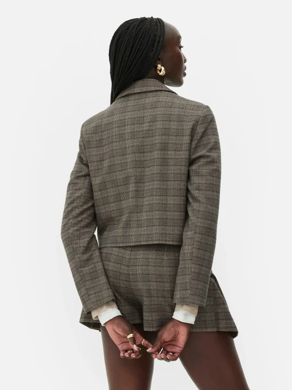 Blazer Court à Carreaux Rita Ora