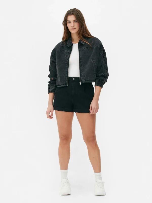 Blouson Bomber Effet Vieilli