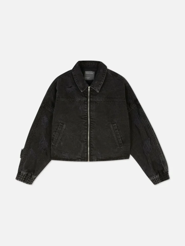 Blouson Bomber Effet Vieilli