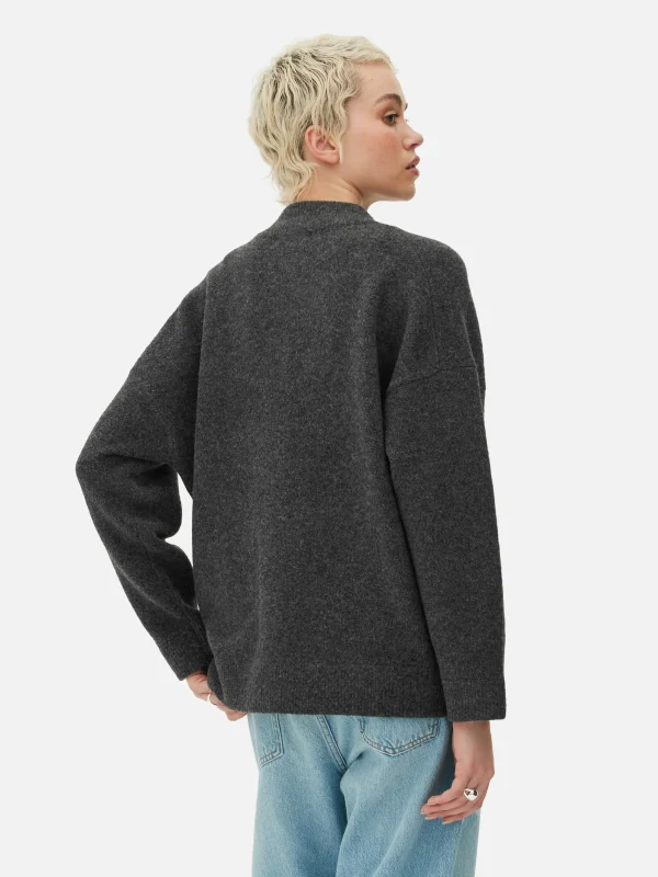 Blouson Bomber Tricoté Oversize