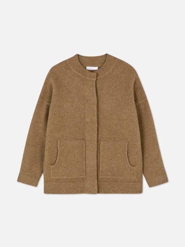 Blouson Bomber Tricoté Oversize