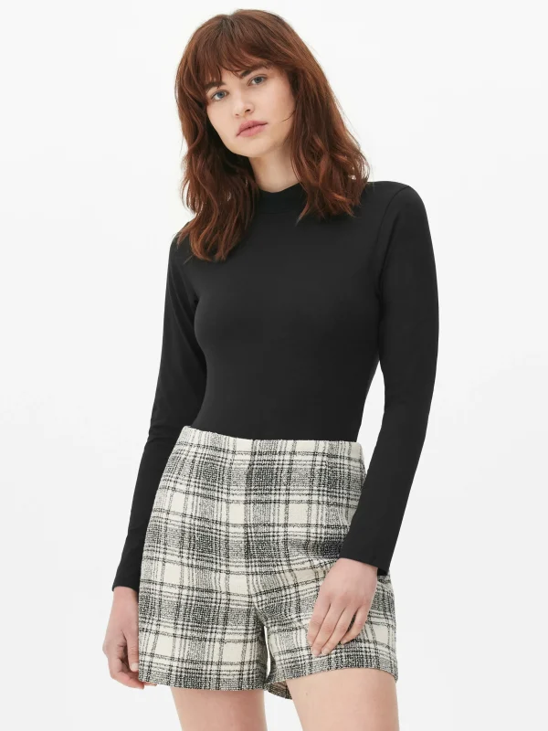 Body à Manches Longues Et Col Roulé