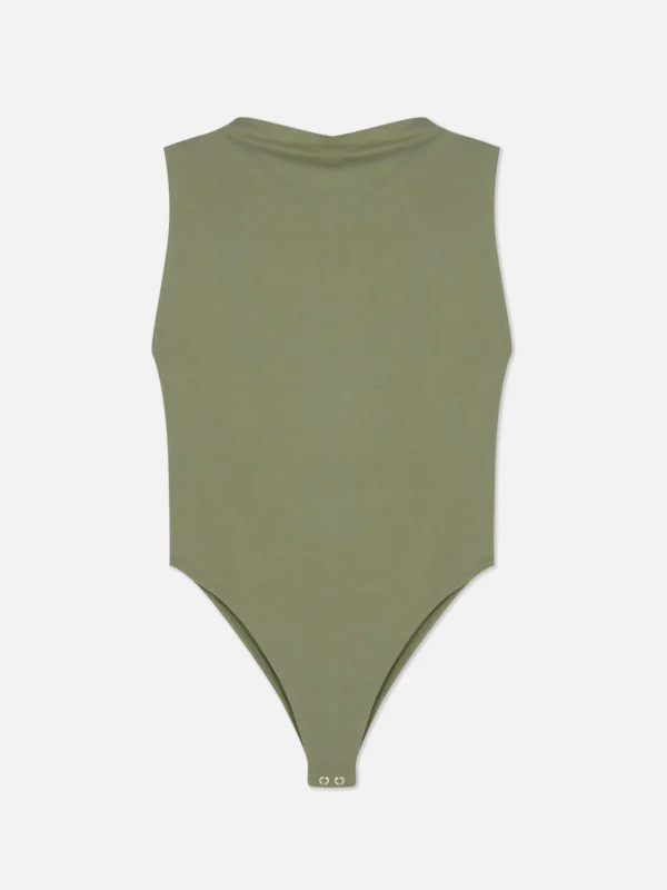 Body Sans Manches à Col Montant