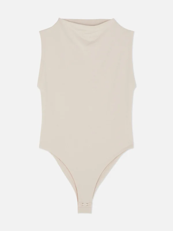 Body Sans Manches à Col Montant