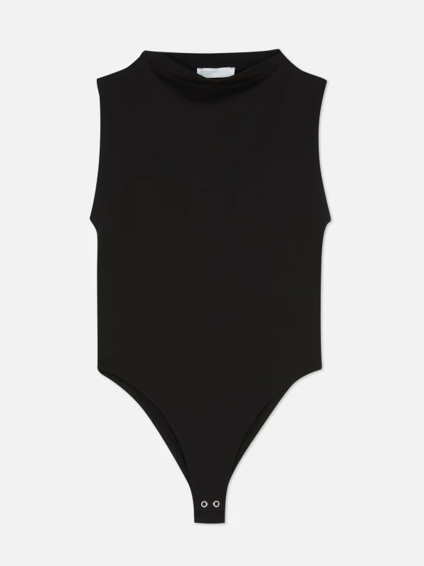 Body Sans Manches à Col Montant