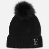 Bonnet à Pompon Avec Initiale Brodée