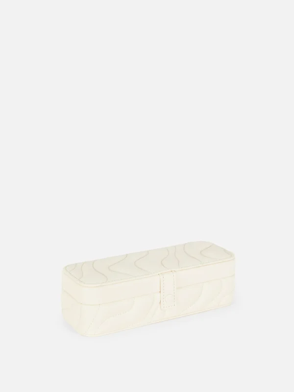 Boîte à Bijoux Matelassée Ondulée