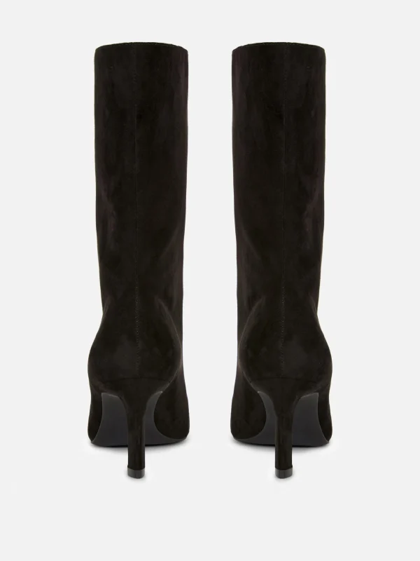 Bottes à Talons Aiguilles En Suédine