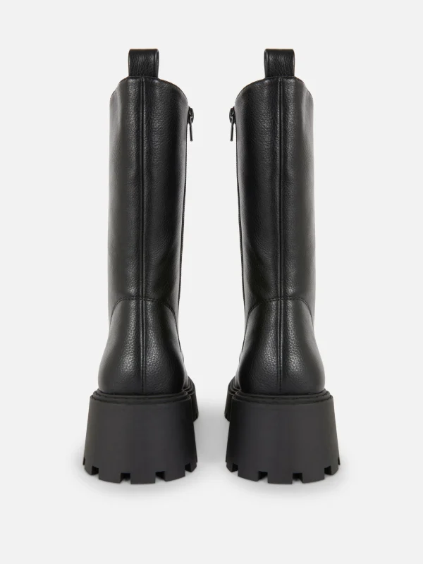 Bottes De Motard épaisses à Lacets