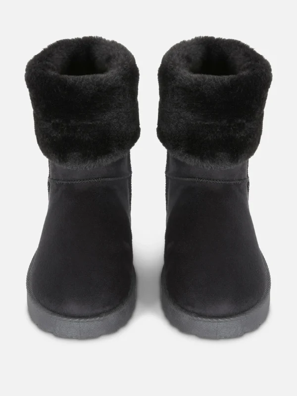 Bottes Doublées En Fausse Fourrure