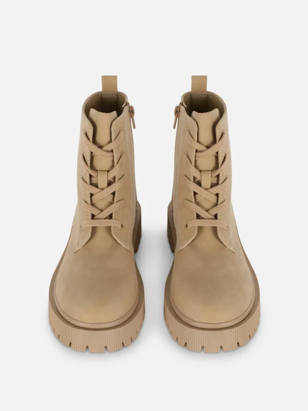 Bottes En Suédine à Lacets