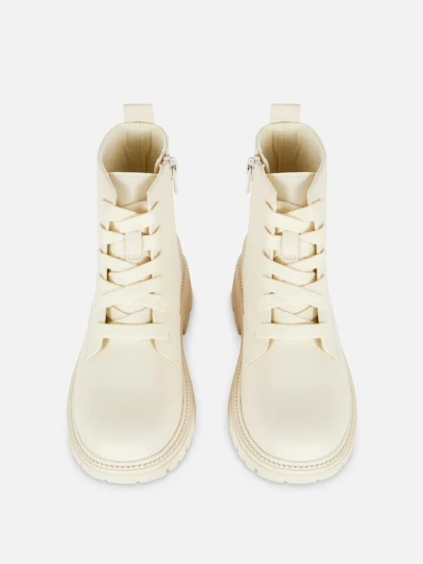 Bottes épaisses Zippées Sur Le Côté