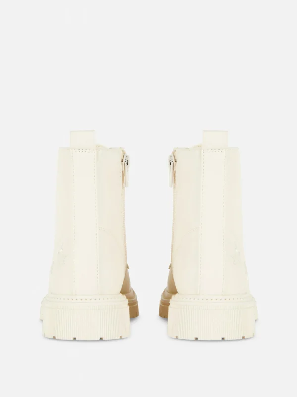 Bottes épaisses Zippées Sur Le Côté