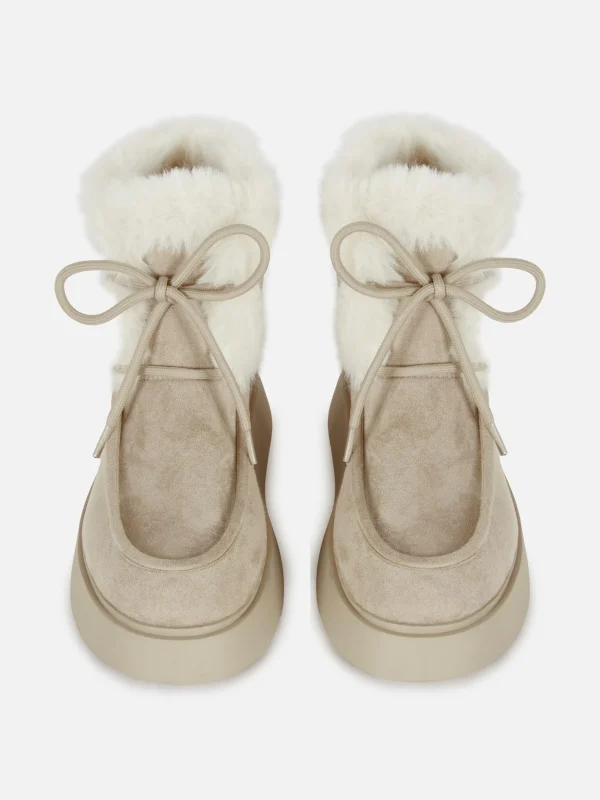 Bottines De Tablier En Fausse Fourrure Rita Ora