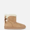 Bottines En Fausse Fourrure Avec Nœud