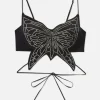 Brassière Papillon Ornée De Strass