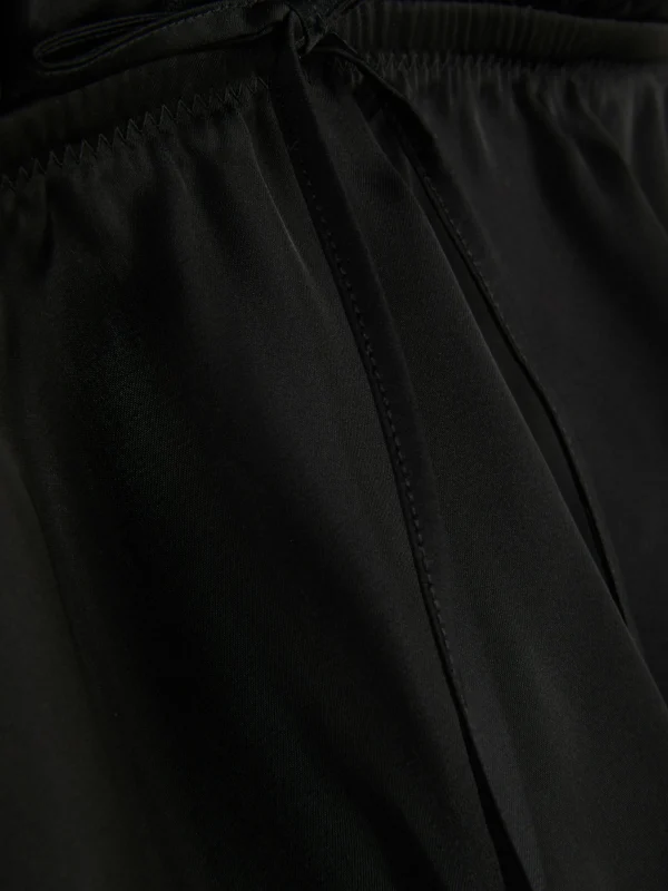 Brassière Triangle Volantée En Satin