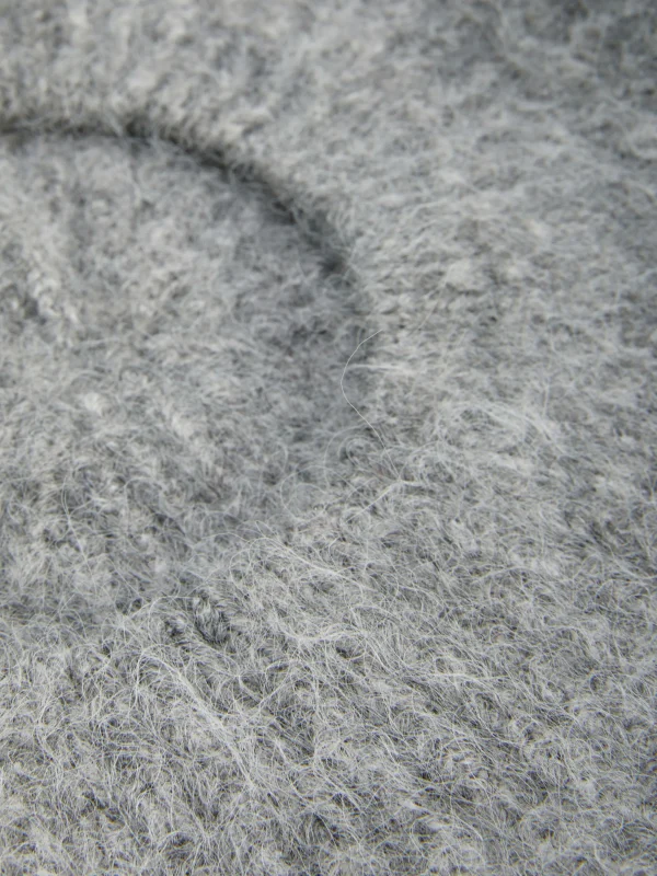 Béret En Maille Côtelée