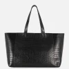 Cabas Extra Large En Imitation Croco