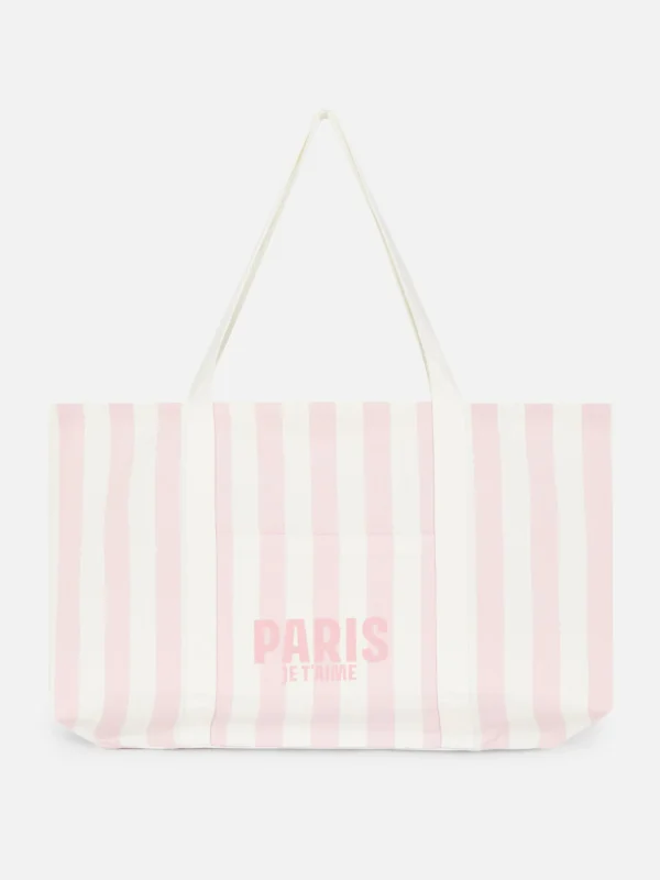 Cabas Ville En Toile Extra Large