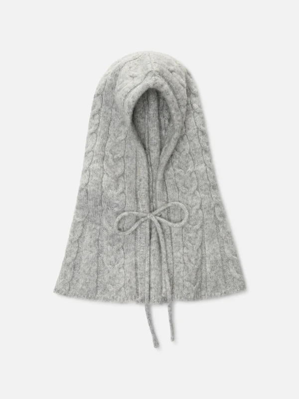 Capuche En Maille Torsadée Rita Ora