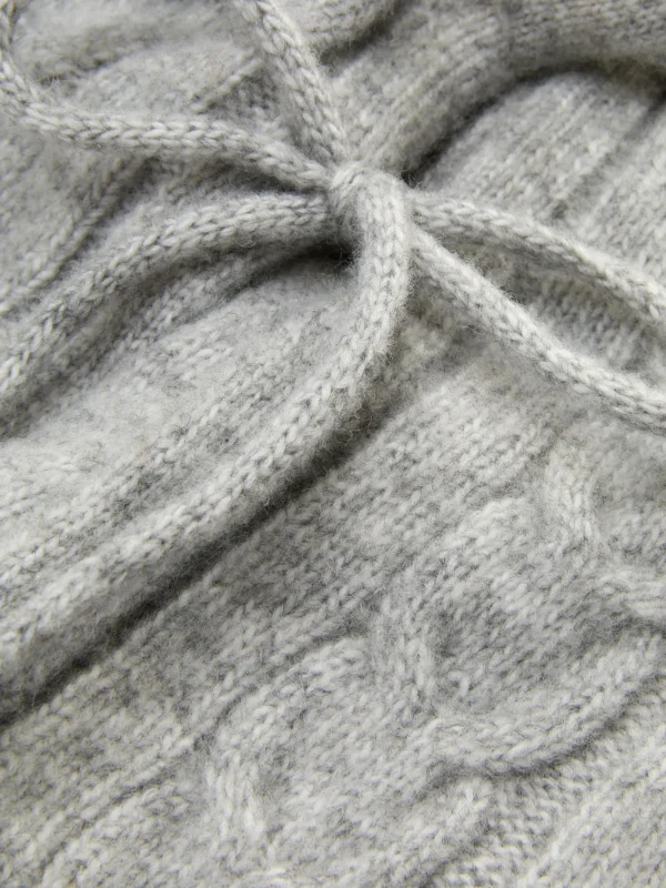 Capuche En Maille Torsadée Rita Ora